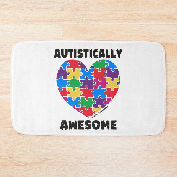 Item preview, Autistically Awesome  - Colorful Puzzle Heart  - Autistic Gril Boy  designed and sold by Smix Pixels.