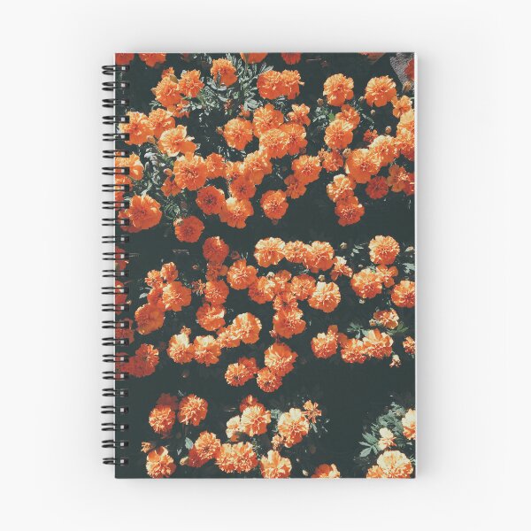 Item preview, Orange Flowers Pattern - on a Carpet of Green Leave  designed and sold by s.art.creations.studio.