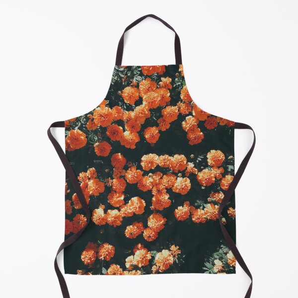 Item preview, Orange Flowers Pattern - on a Carpet of Green Leave designed and sold by s.art.creations.studio.