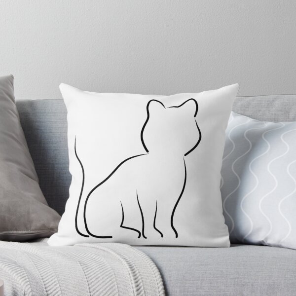 Item preview, line drawing big cat designed and sold by LiskoDesign.