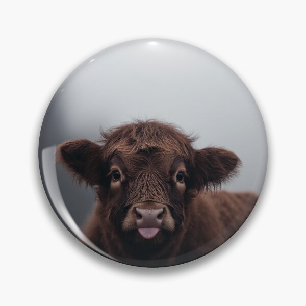 Item preview, Baby Cheeks | Highland Cow Portrait designed and sold by wildtribe.