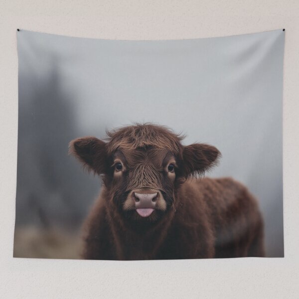 Item preview, Baby Cheeks | Highland Cow Portrait designed and sold by wildtribe.