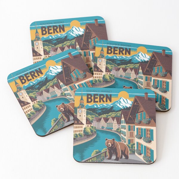 Item preview, Bern, Switzerland – Stylish Souvenir Magnet, Sticker designed and sold by Zibis09.