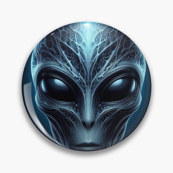 Artikelvorschau, blau-grauer Alien entworfen und verkauft von jaydawnooo.