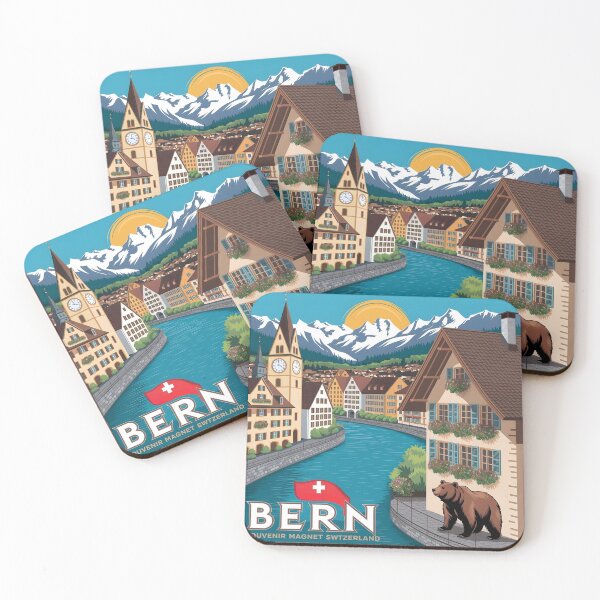 Item preview, Bern, Switzerland – Stylish Souvenir Magnet, Sticker designed and sold by Zibis09.
