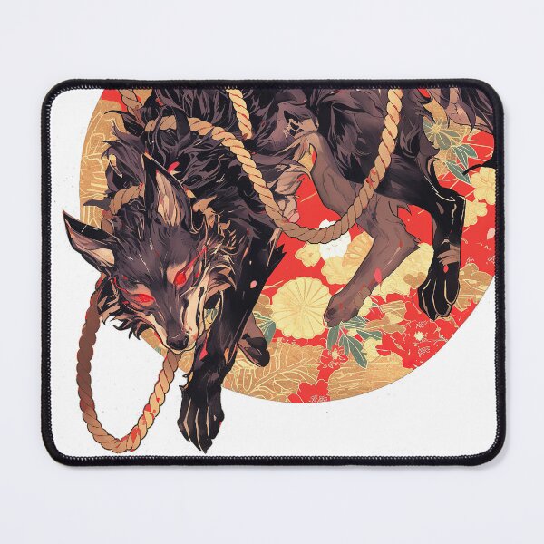 Item preview, Black Wolf in Kintsugi designed and sold by CalyCollab.