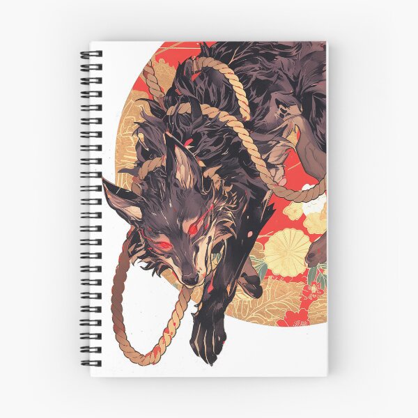 Item preview, Black Wolf in Kintsugi designed and sold by CalyCollab.