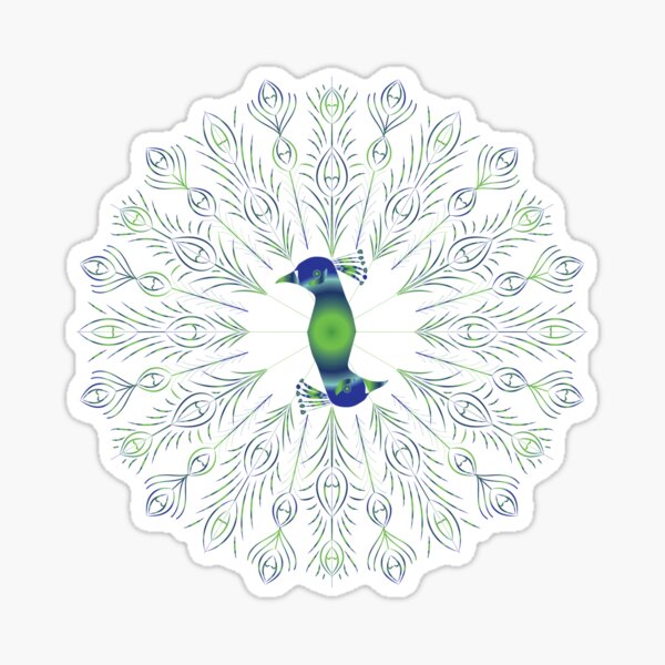 Item preview, Peacock Plumage Mandala designed and sold by Morose-merch.