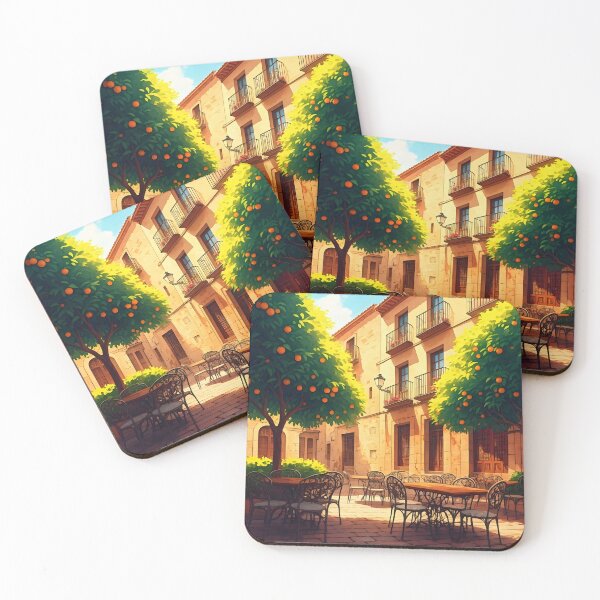 Item preview, Valencia, Spain: Rustic Charm Under Orange Trees designed and sold by LSVart.