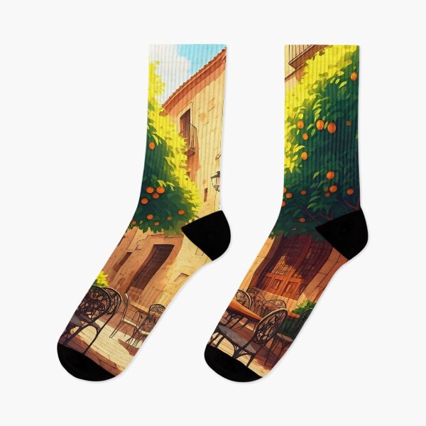 Item preview, Valencia, Spain: Rustic Charm Under Orange Trees designed and sold by LSVart.