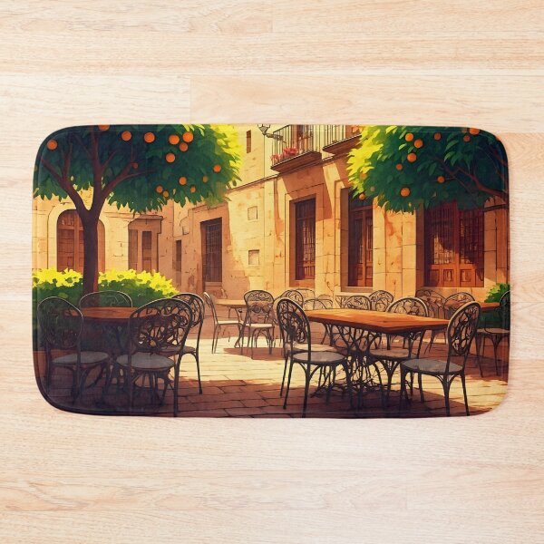 Item preview, Valencia, Spain: Rustic Charm Under Orange Trees designed and sold by LSVart.