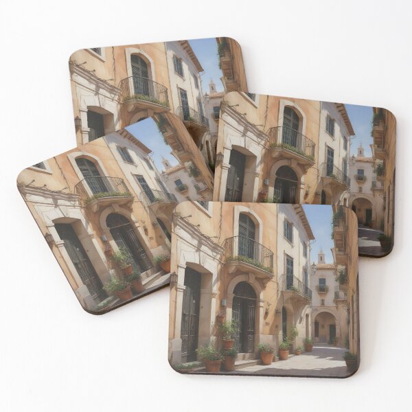Item preview, Valencia’s Old Town: Mediterranean Charm in Warm Earthy Tones designed and sold by LSVart.