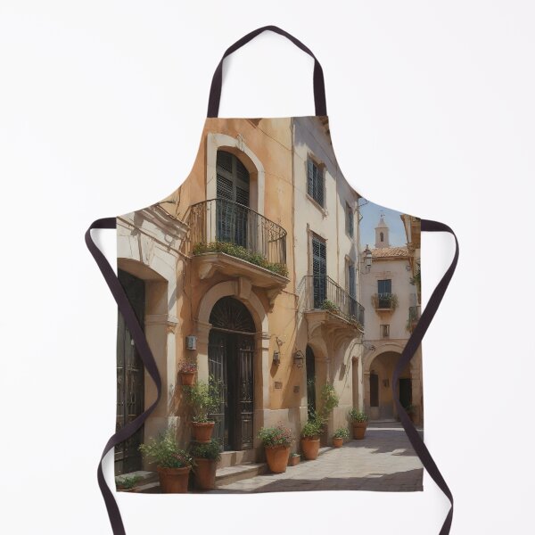 Item preview, Valencia’s Old Town: Mediterranean Charm in Warm Earthy Tones designed and sold by LSVart.