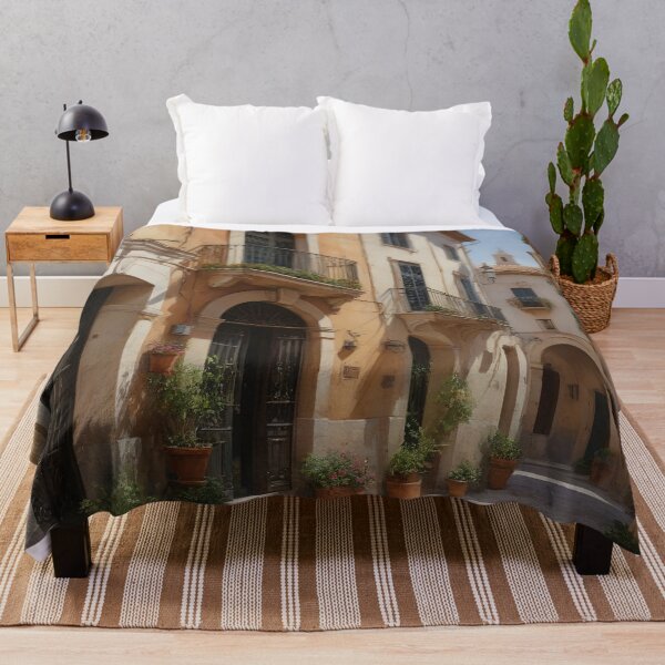 Item preview, Valencia’s Old Town: Mediterranean Charm in Warm Earthy Tones designed and sold by LSVart.