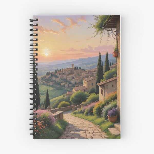 Item preview, Volterra, Italy: Evening Glow Over Tuscan Architecture designed and sold by LSVart.