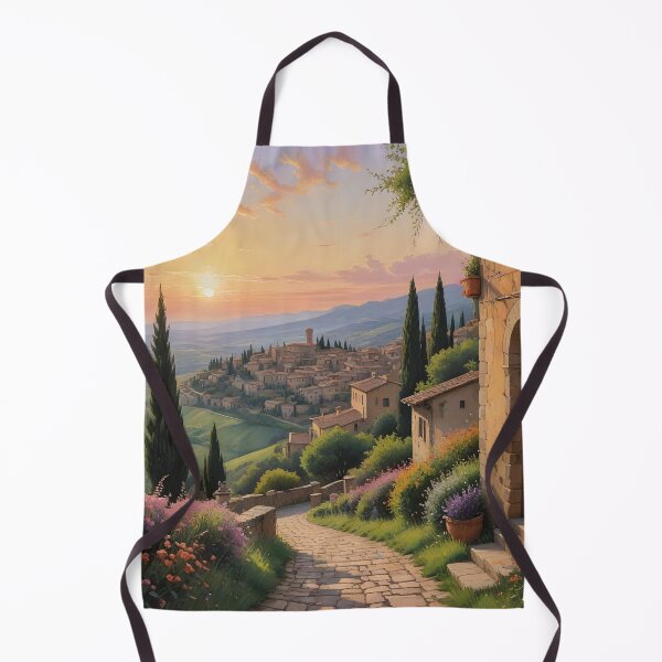 Item preview, Volterra, Italy: Evening Glow Over Tuscan Architecture designed and sold by LSVart.