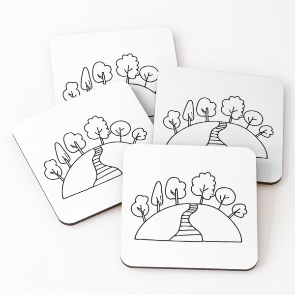 Item preview, Hill with a winding path leading upward designed and sold by rasagamastore.