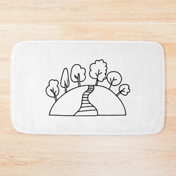 Item preview, Hill with a winding path leading upward designed and sold by rasagamastore.