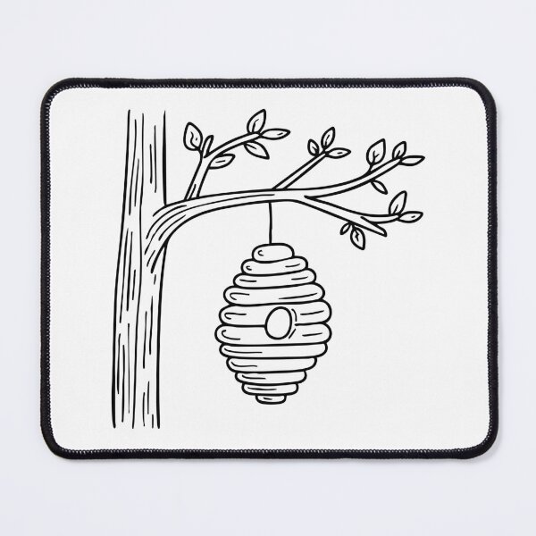 Item preview, Hive hanging from the branch of a tall tree designed and sold by rasagamastore.
