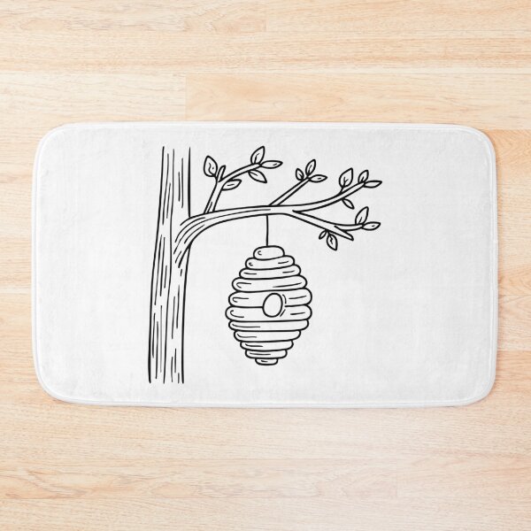 Item preview, Hive hanging from the branch of a tall tree designed and sold by rasagamastore.