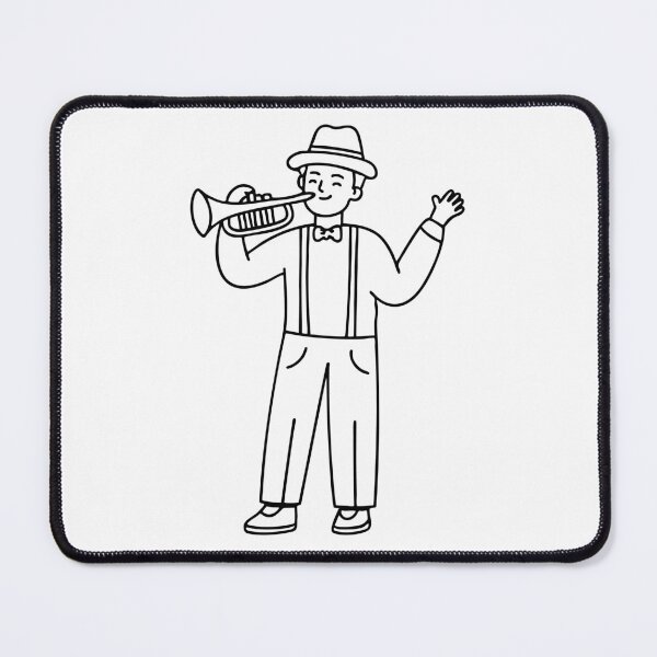 Item preview, A musician proudly playing their horn in the parade designed and sold by rasagamastore.