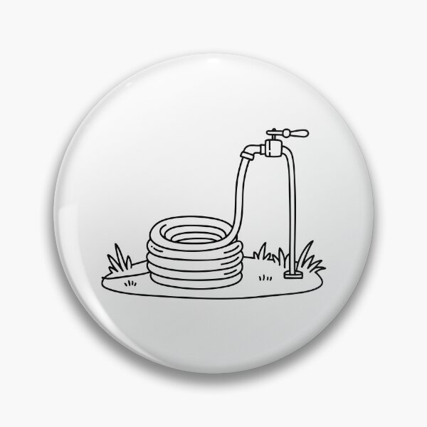 Item preview, A coiled hose on the lawn connected to an outdoor faucet designed and sold by rasagamastore.