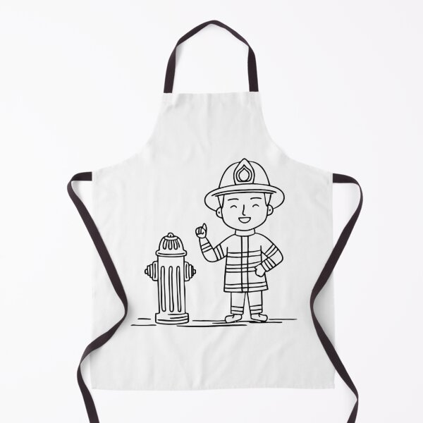 Item preview, A firefighter standing next to a fire hydrant on the side of the road designed and sold by rasagamastore.