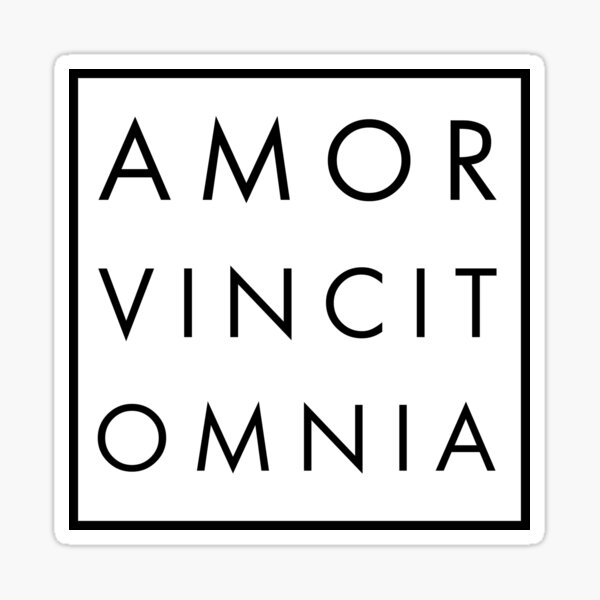 Amor Vincit Omnia Sticker