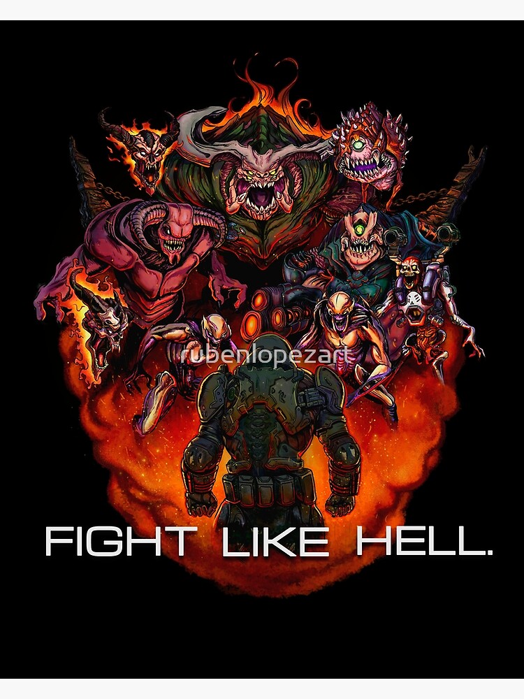 doom fight like hell ポスター