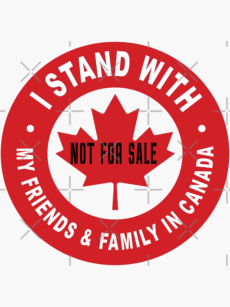 Thumbnail 3 of 3, Sticker, I Stand with Canada designed and sold by TaraGbear.
