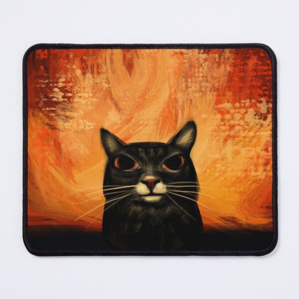 Item preview, Black cat in the fire designed and sold by Makitsu Neko.