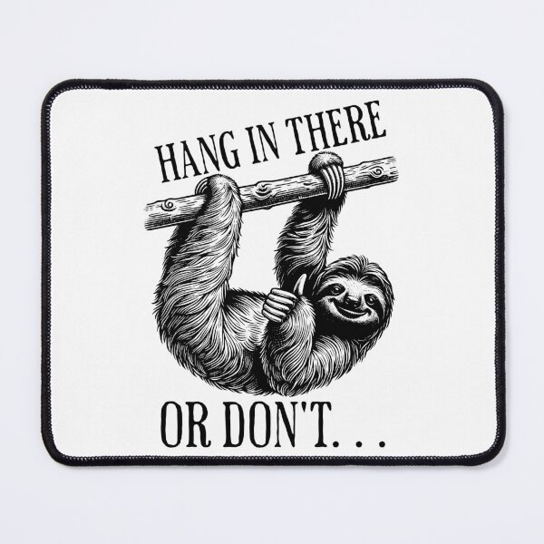 Item preview, Hang in there - funny vintage sloth designed and sold by EvergreenWhimsy.