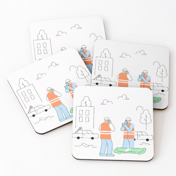 Item preview, World Heroes at Work Emergency Services in Action designed and sold by ART ATTACK ZONE.