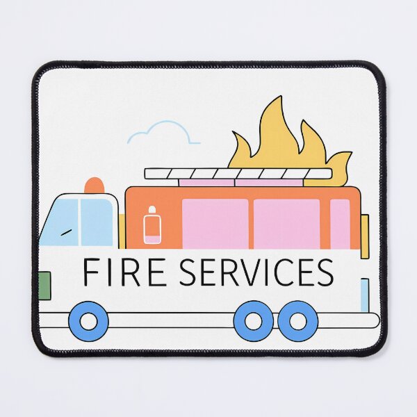 Item preview, Truck Fire Services in Action Colorful designed and sold by ART ATTACK ZONE.