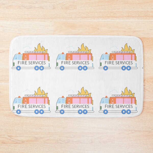 Item preview, Truck Fire Services in Action Colorful designed and sold by ART ATTACK ZONE.