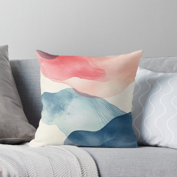 Item preview, Modern Watercolor Abstract Waves – Flowing Minimalist Art designed and sold by G-MATE.