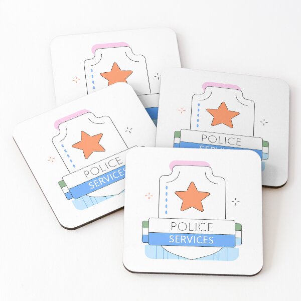 Item preview, Police Services in Action Colorful Design Logo designed and sold by ART ATTACK ZONE.