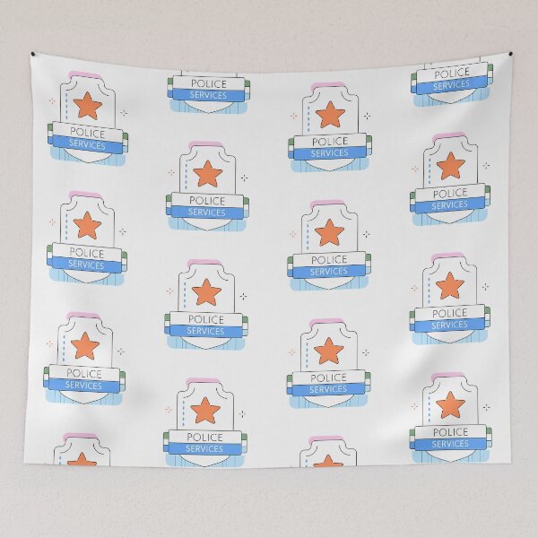 Item preview, Police Services in Action Colorful Design Logo designed and sold by ART ATTACK ZONE.