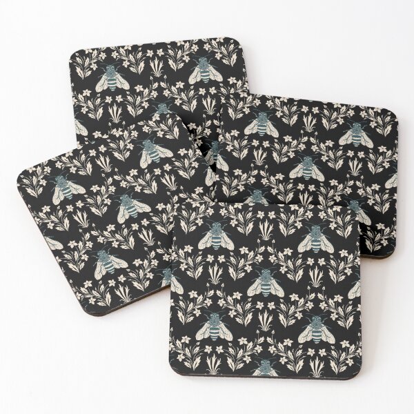 Item preview, Bee and Flowers Nature Vintage Seamless Pattern designed and sold by Deanmindvortex.