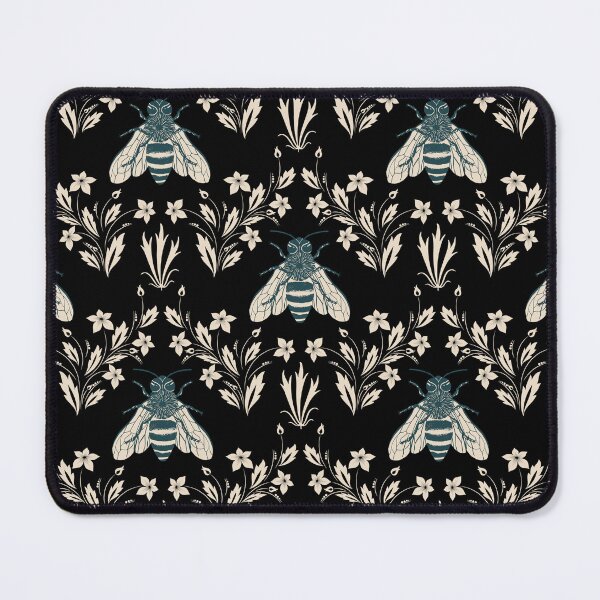 Item preview, Bee and Flowers Nature Vintage Seamless Pattern designed and sold by Deanmindvortex.