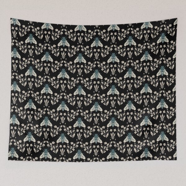 Item preview, Bee and Flowers Nature Vintage Seamless Pattern designed and sold by Deanmindvortex.