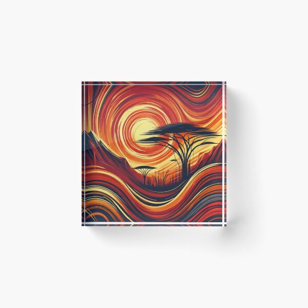 Item preview, Eternal Sundown Abstract African Splendor designed and sold by OandSDesigns23.