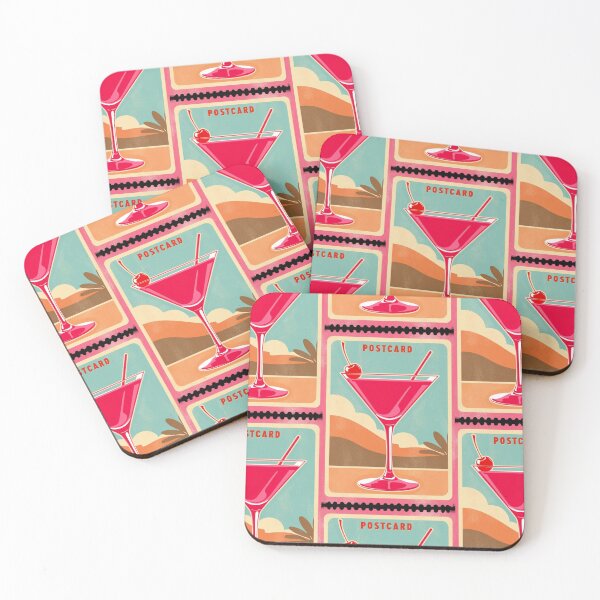 Item preview, Happy Birthday! Postcard Pink Martini 2 designed and sold by AlinaSCorner.