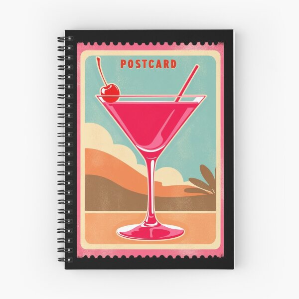 Item preview, Happy Birthday! Postcard Pink Martini 2 designed and sold by AlinaSCorner.