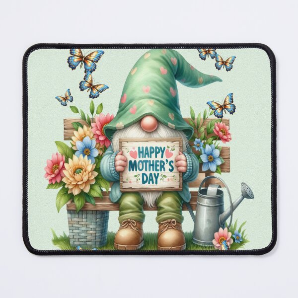 Item preview, Happy Mother`s Day, greetings from a garden gnome, fantasy design designed and sold by LoneAngel.