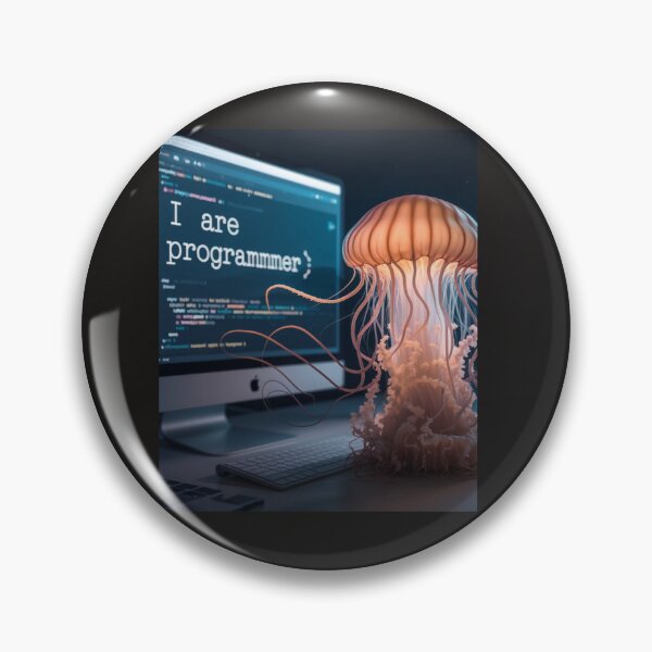 Item preview, The Jellyfish Programmer: Learning to Code One Typo at a Time designed and sold by Golden-flower22.