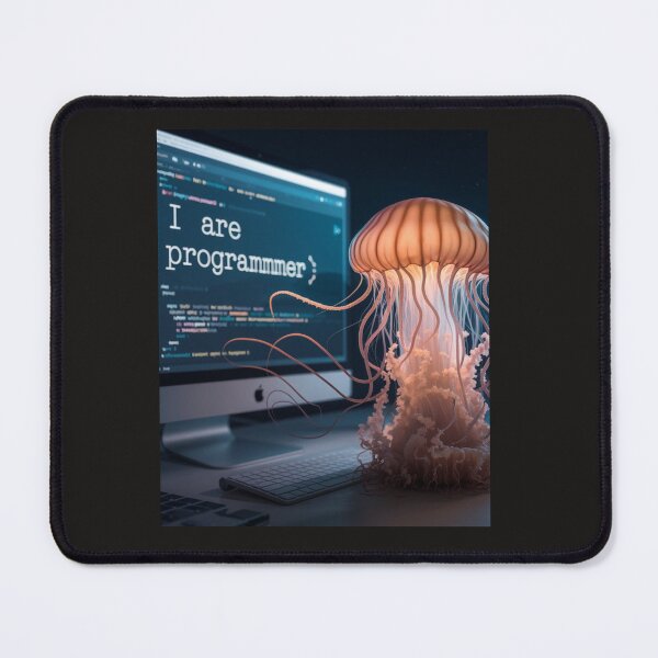 Item preview, The Jellyfish Programmer: Learning to Code One Typo at a Time designed and sold by Golden-flower22.
