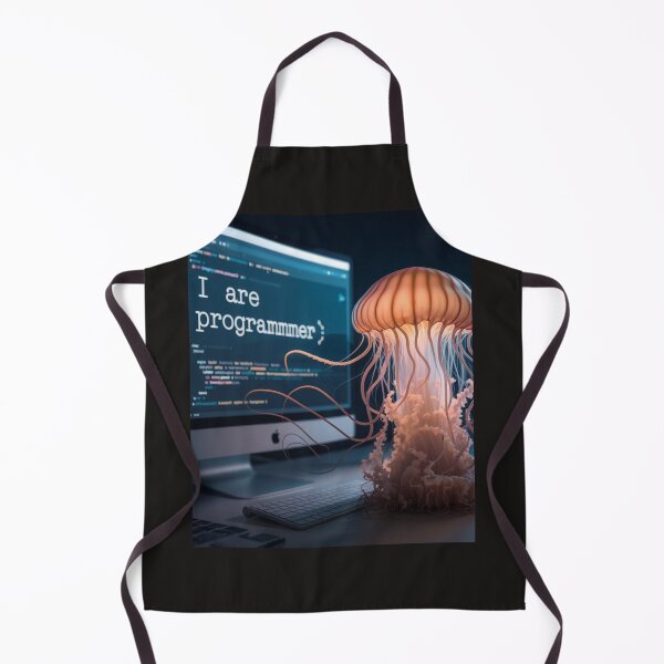Item preview, The Jellyfish Programmer: Learning to Code One Typo at a Time designed and sold by Golden-flower22.