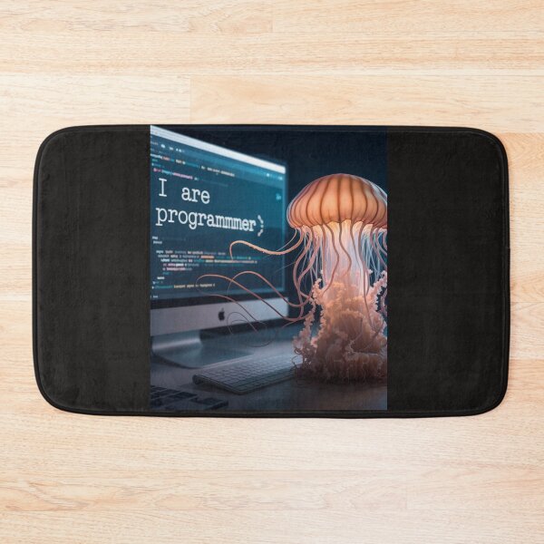 Item preview, The Jellyfish Programmer: Learning to Code One Typo at a Time designed and sold by Golden-flower22.