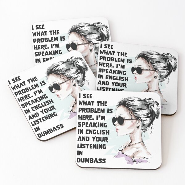 Item preview, Parisian Aesthetic bold quote problem of speaking and listening designed and sold by doracreations.